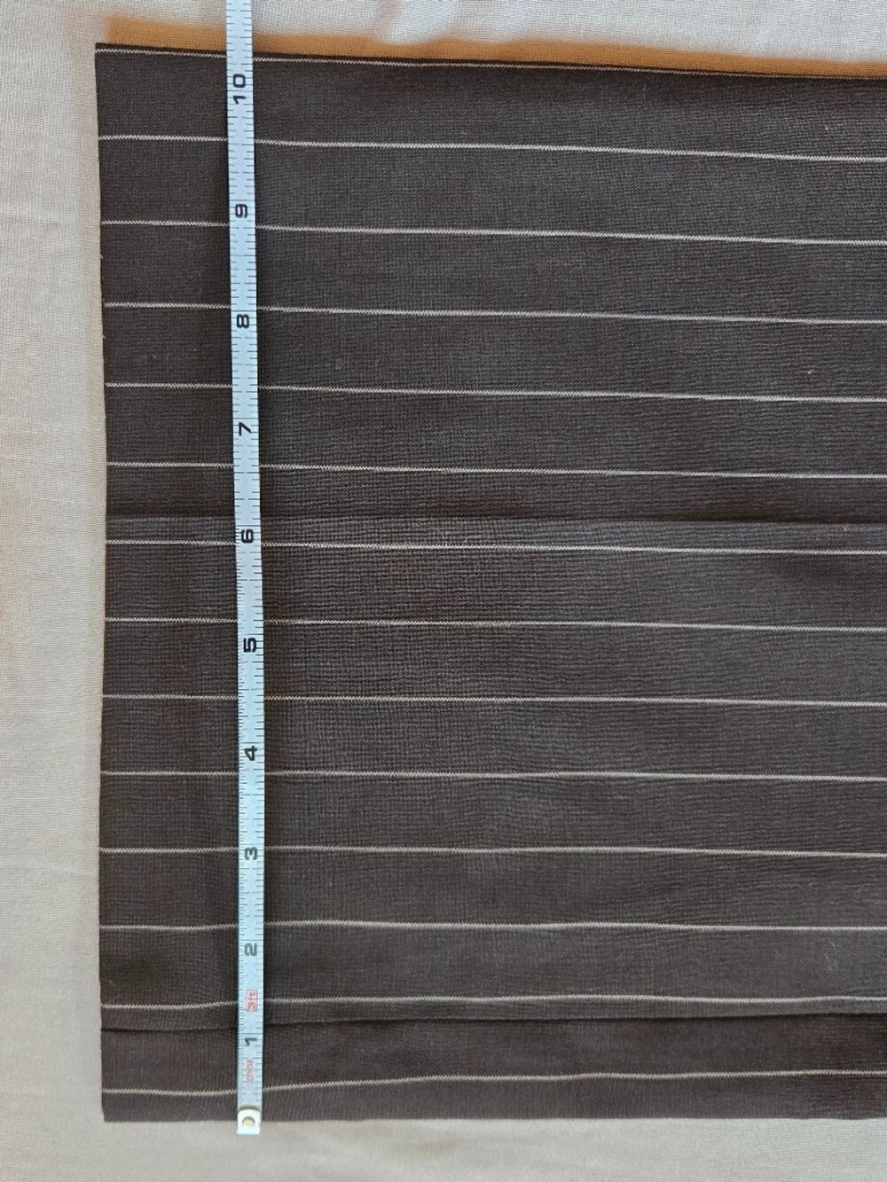 LOFT Laura Fit Brown Pinstripe Wool Blend Trouser Pants Size 8 Workwear Career - Picture 13 of 15